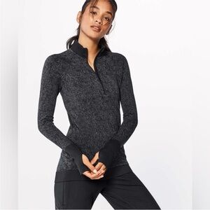 Lululemon rest less 1/2 zip pullover long sleeve size 10